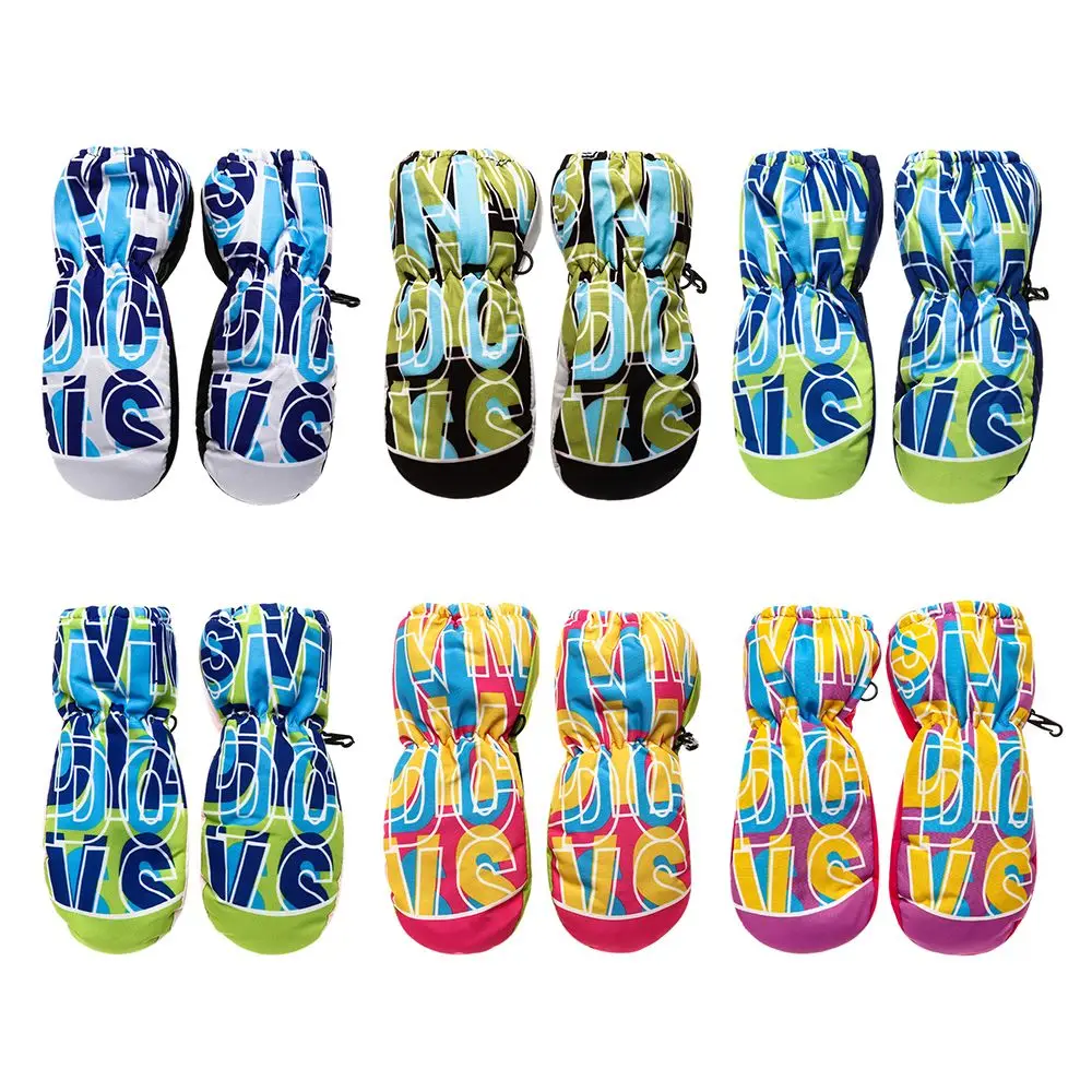 Детские водонепроницаемые митенки с надписью цвета в ассортименте