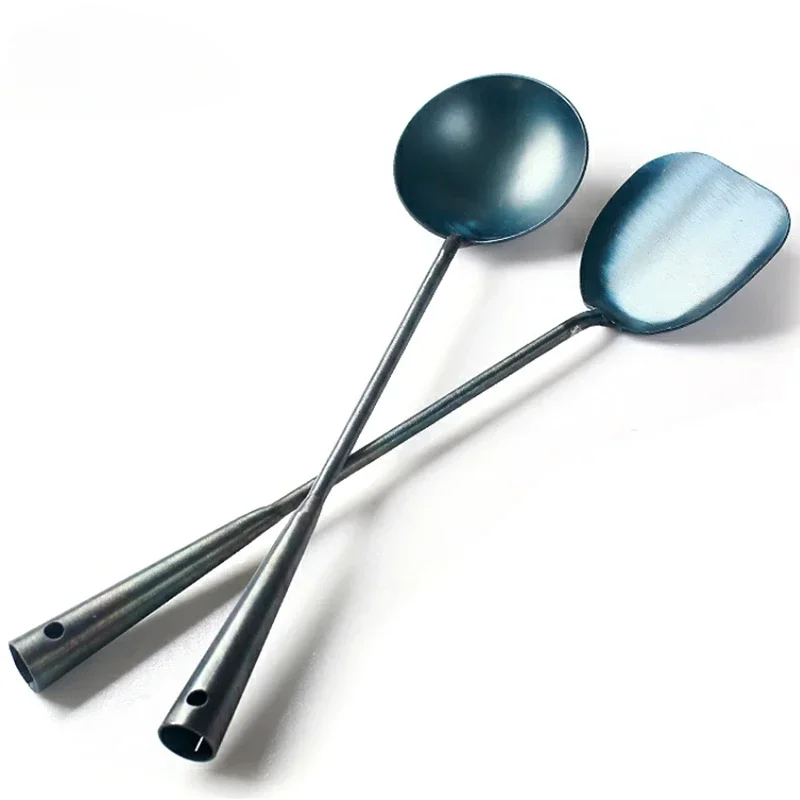 ła kuchennego przybory kuchenne łyżka do woka chińska tradycyjna ręcznie robiona żelazna szpatułka chochla zestaw narzędzi narzędzia