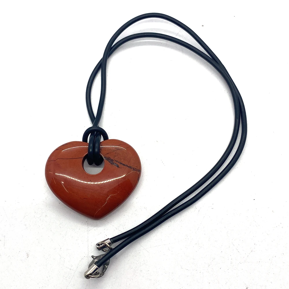 Оптовая продажа ожерелье из натурального камня Искусственный песчаник Розовый