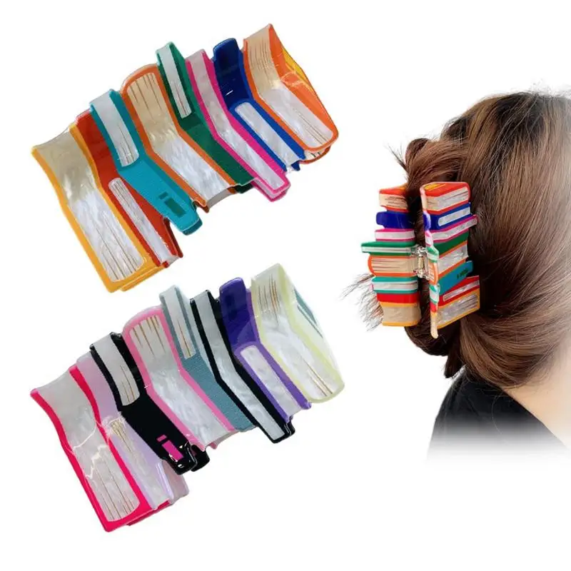 Заколка для волос в книге уникальный зажим книжном стекле аксессуары учителя