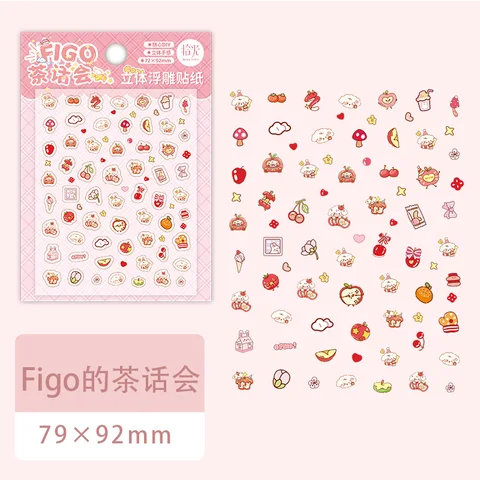 Kawaii мультяшные животные наклейки