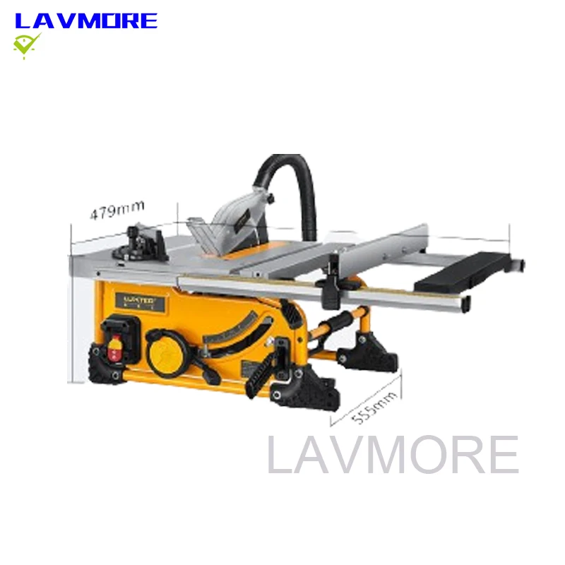 Настольная пила 210 мм 8 дюймов для резки дерева без пыли с удлинительным столом