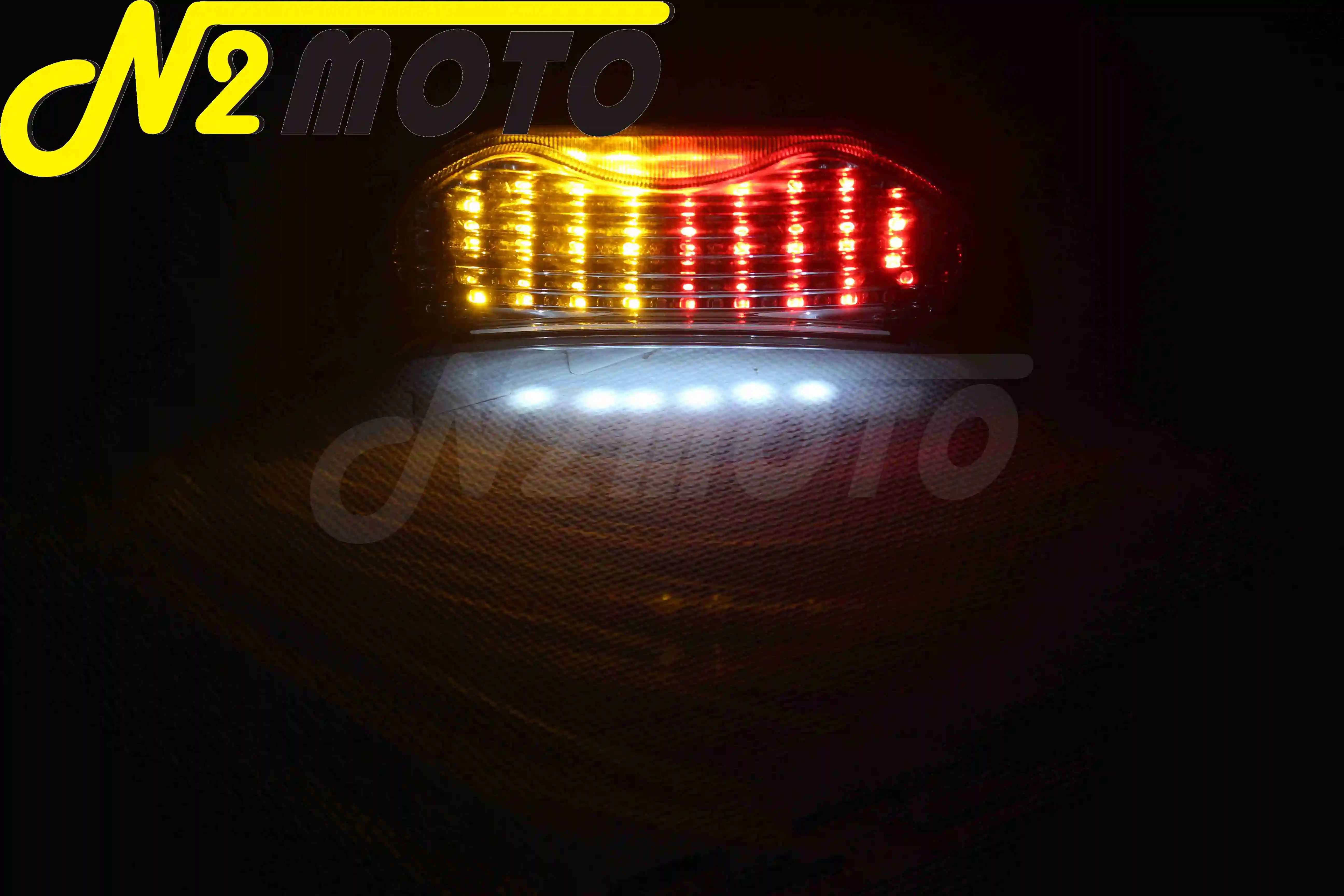 Светодиодные дымовые линзы для мотоциклов интегрированные Тормозные Сигналы