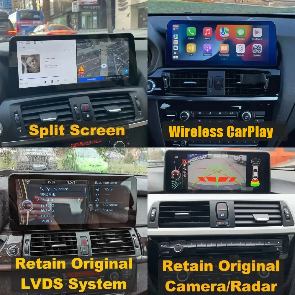12 3 &quotCarplay DSP Android 13 0 8G + 256G 8Core GPS Автомобильный Радио плеер Wifi мультимедиа для BMW \ 4