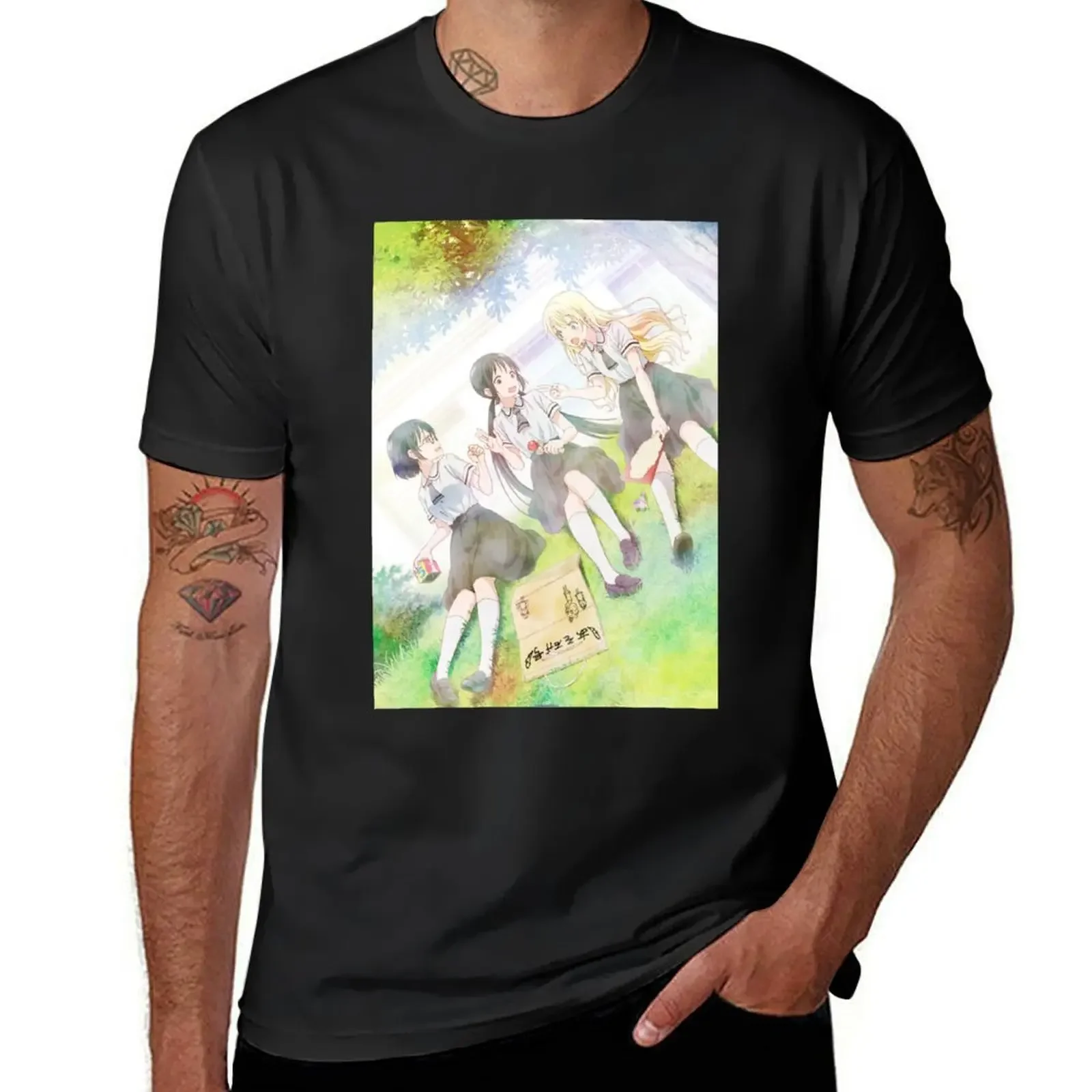 Футболка Asobi Asobase футболка с рисунком мужские футболки большого размера