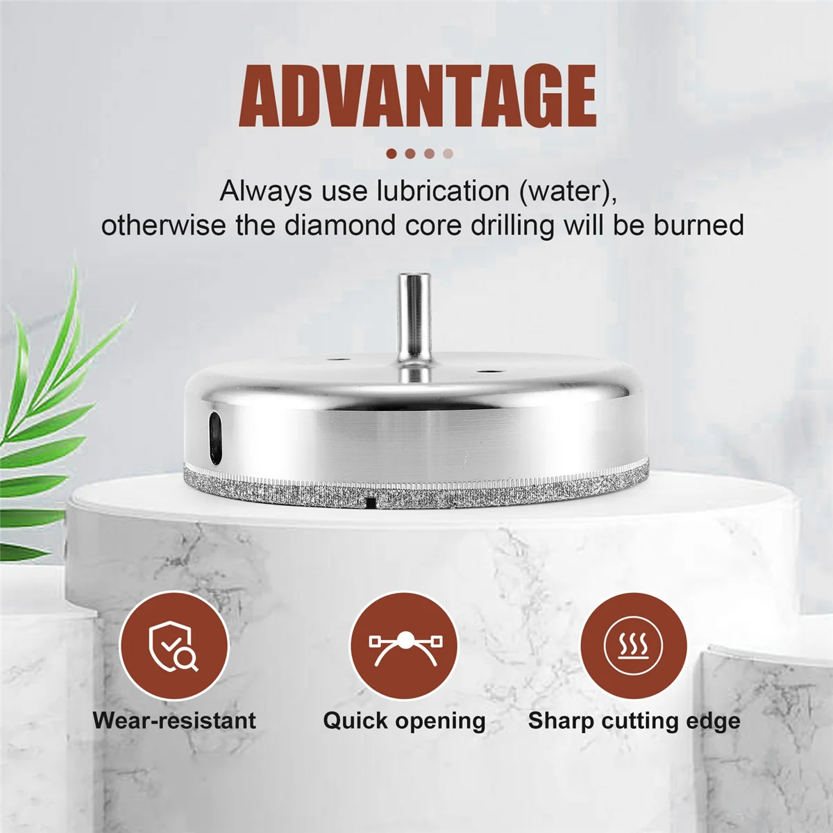 Алмазная дрель диаметром 125 мм