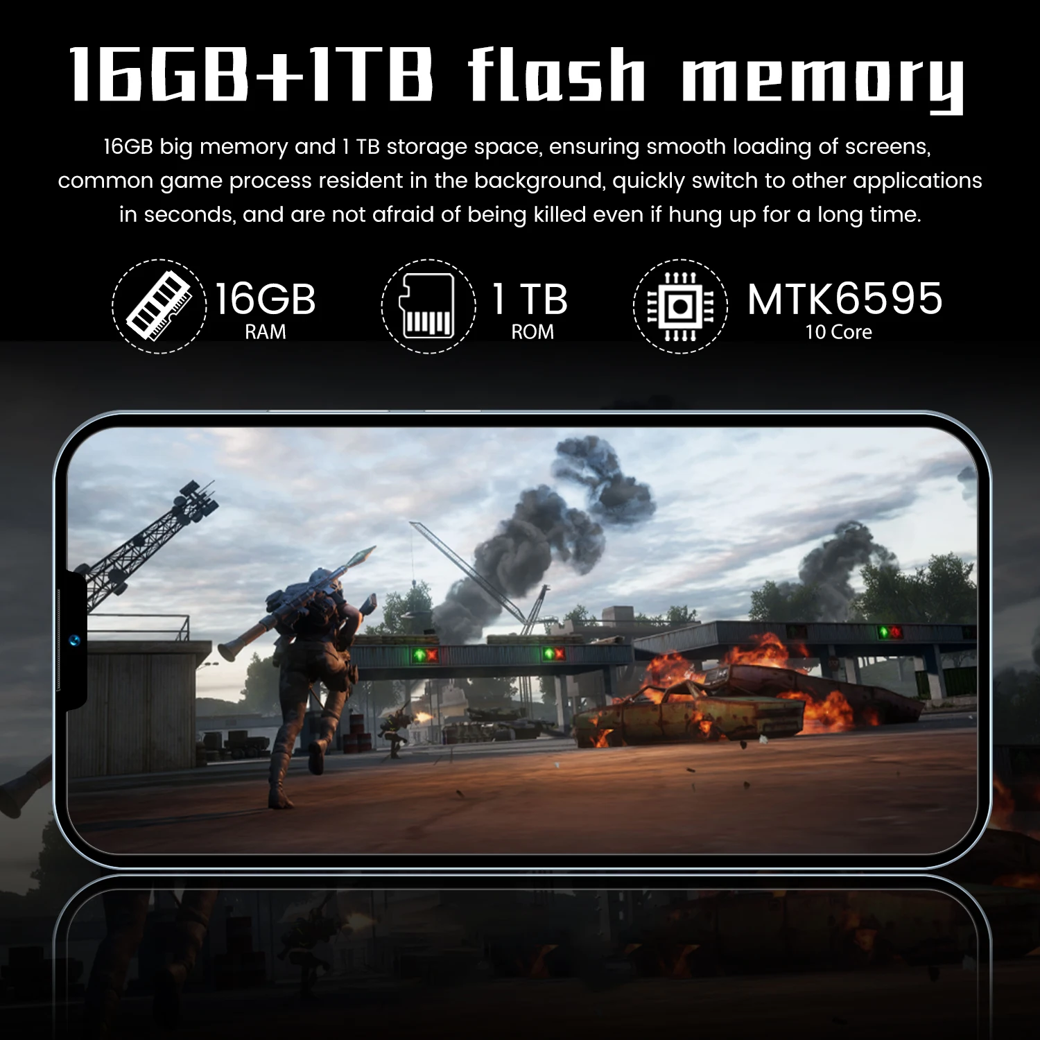 I13 Pro Max смартфон с 10 1-дюймовым дисплеем восьмиядерным процессором ОЗУ 16 ГБ ПЗУ ТБ