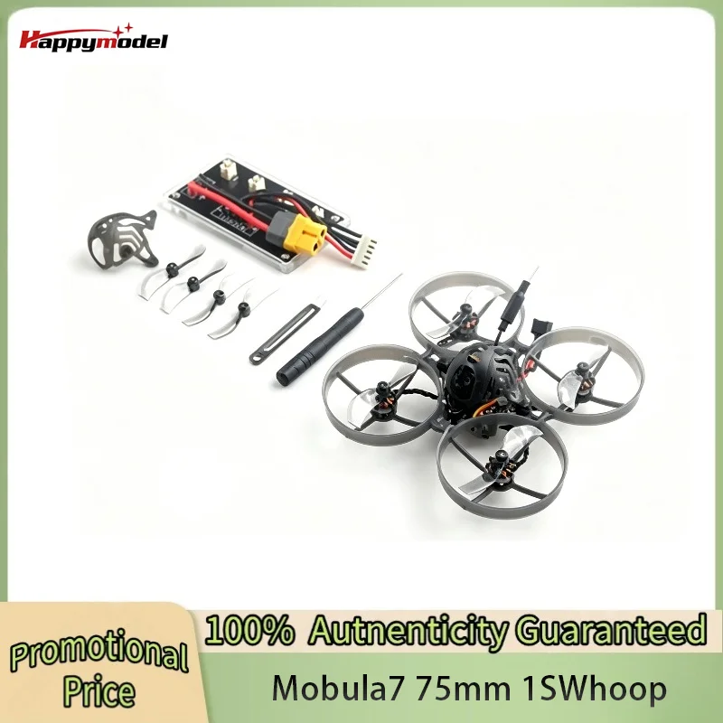 Фото Happymodel Mobula 7 1S Micro FPV BWhoop Дрон с контроллером полета 5-в-1 AIO и встроенным приемником 2.4G ELRS V3.0 RX Nano3 1/3 CMOS №2