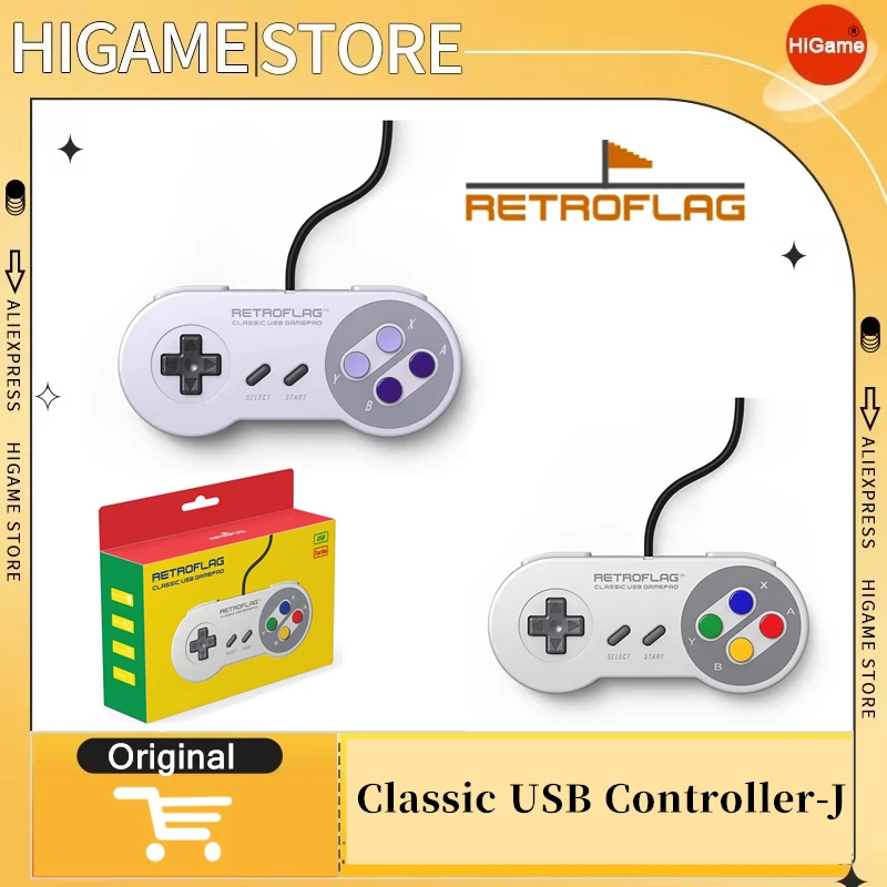 Проводной геймпад Retroflag для Raspberry Pi Windows Nintendo Switch Controller Classic USB J/U/M