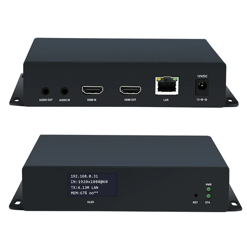 

H.265&H.264 1080P HDMI RTMP/SRT/HTTP/RTSP/UDP/ OLED display live streaming encoder