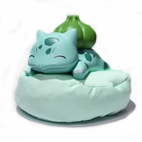 pok%c3%a9mon pikachu eevee snorlax bulbasaur 6 elf sleeping positions figures models decorations toy gifts for children
