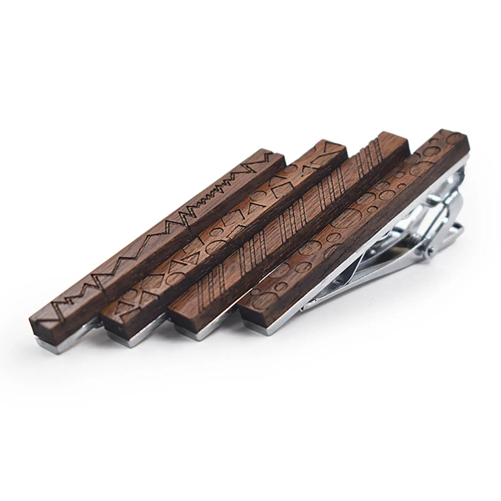 

Classic Men Tie Bar Clip Metal Walnut Decorative Fashion Clip Clasp Necktie Clips Necktie Pinch Dress for Daily Life Party Decor