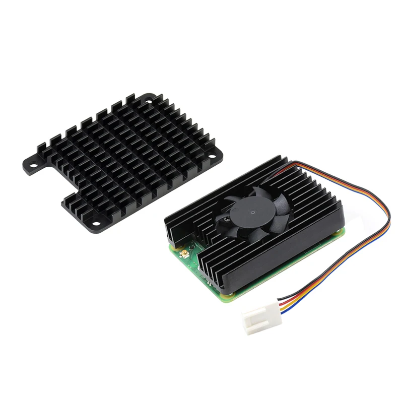 Алюминиевый радиатор Raspberry Pi CM4 охлаждающий вентилятор с регулируемой скоростью
