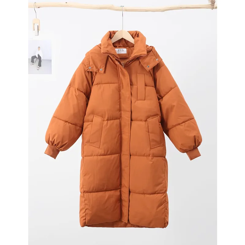 Утепленное длинное пальто женское 2023 зимняя водолазка с длинным рукавом