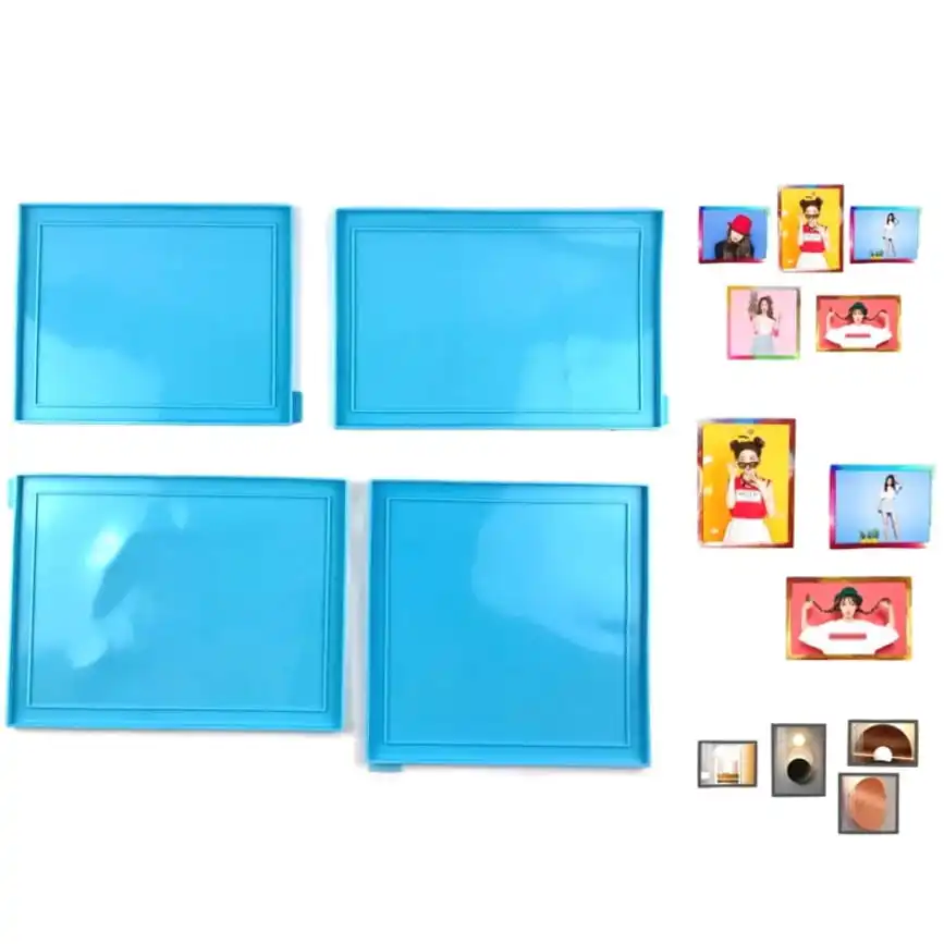

Photo Frame Silicone Mold Family Frame Shiny Resin Mold Hot Glue Re