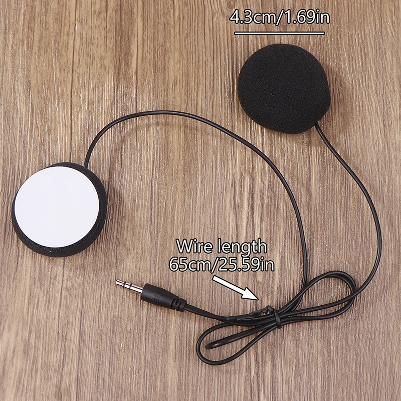 

1 шт. для Cardo Freecom/Spirit мотоциклетный шлем Bluetooth домофон мягкий провод микрофон проводной микрофон и динамик 3,5 мм