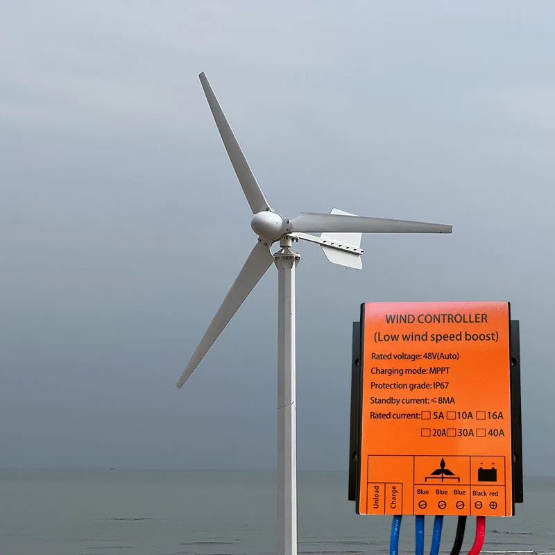 12 В 24 48 контроллер ветряной турбины повышающий тип MPPT ШИМ заряда ветра 30A 40A новый