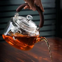 dispenser travel teapot borosilicate glass chinese jasmine tea teapot with infuser kettle pitcher of water kitchen supplies