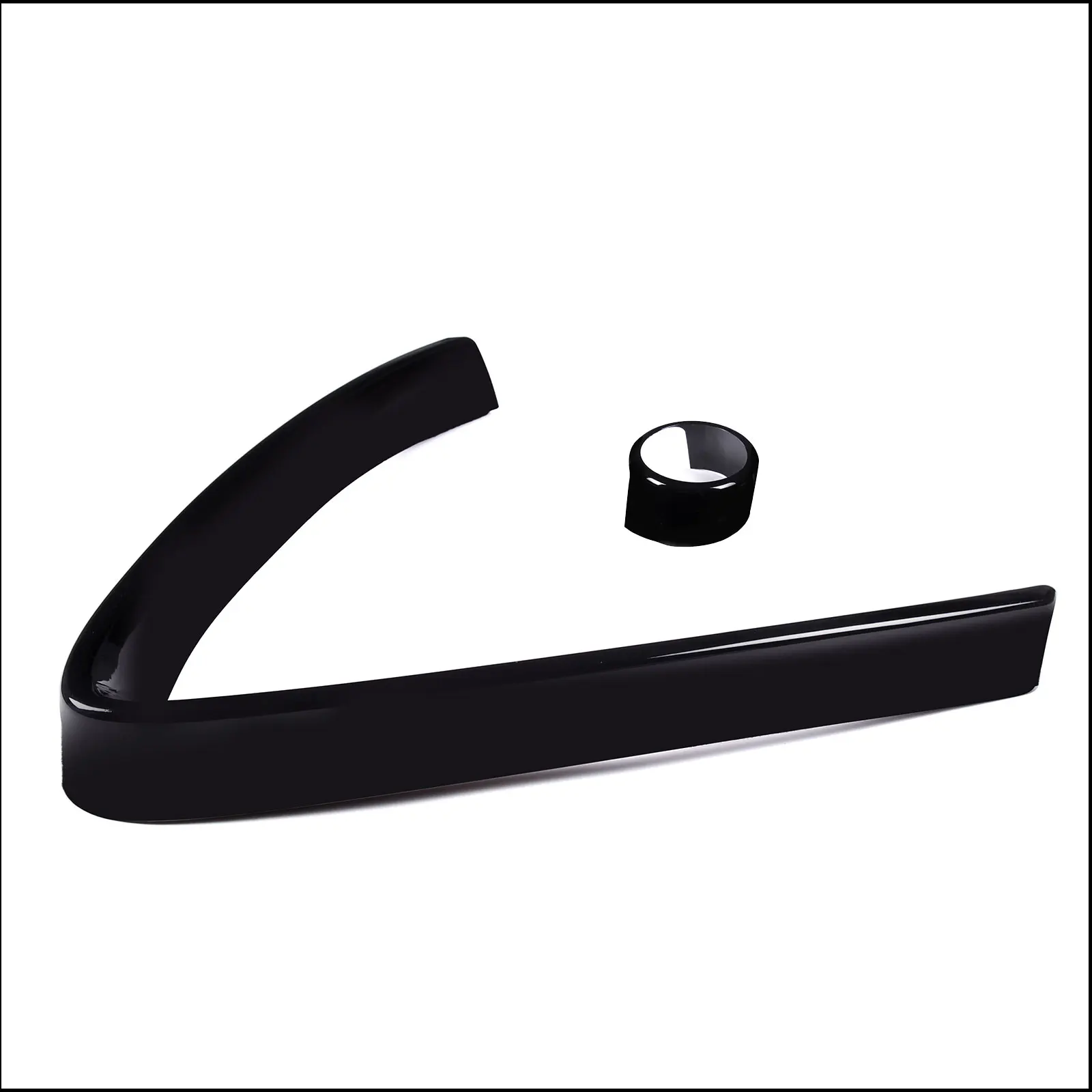 

Для Alfa Romeo Giulia Stelvio 2017+ автомобильный передний бампер, воздушные решетки, V-образная рамка, декоративная наклейка, крышка с логотипом, ABS, автоаксессуары