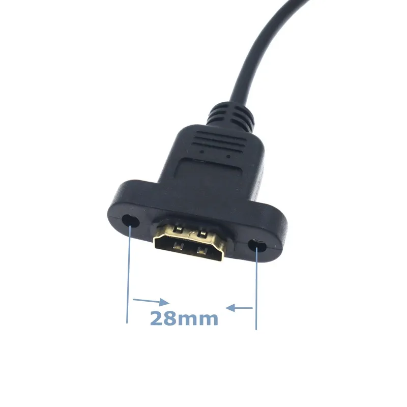 Новый микро-HDMI-совместимый кабель папа-мама совместимый с HDMI D-типа монтажными