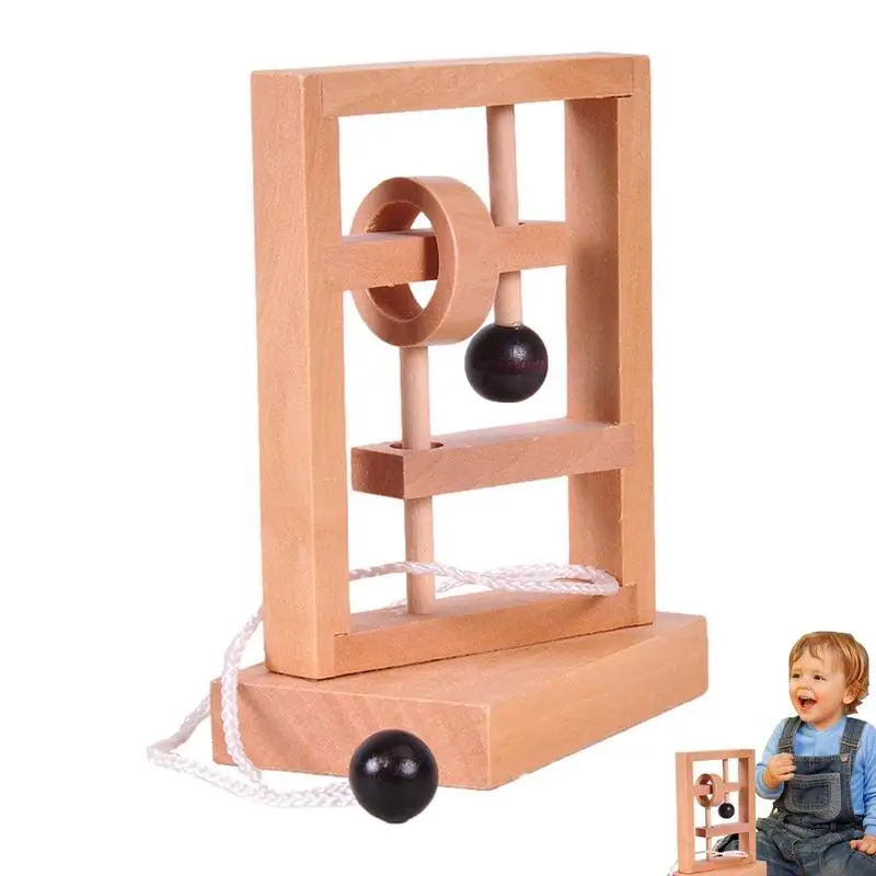 

Пазлы деревянные и веревочные, 3D пазлы-нитки для детей, износостойкая игрушка-головоломка для мозга, водонепроницаемая игрушка