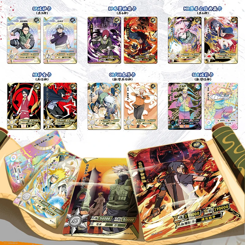 

The New KAYOU Original Naruto Card Chapter of Array Anime Game Rare BP SP Bronzing Inheritance Children's Gift Collection Cards