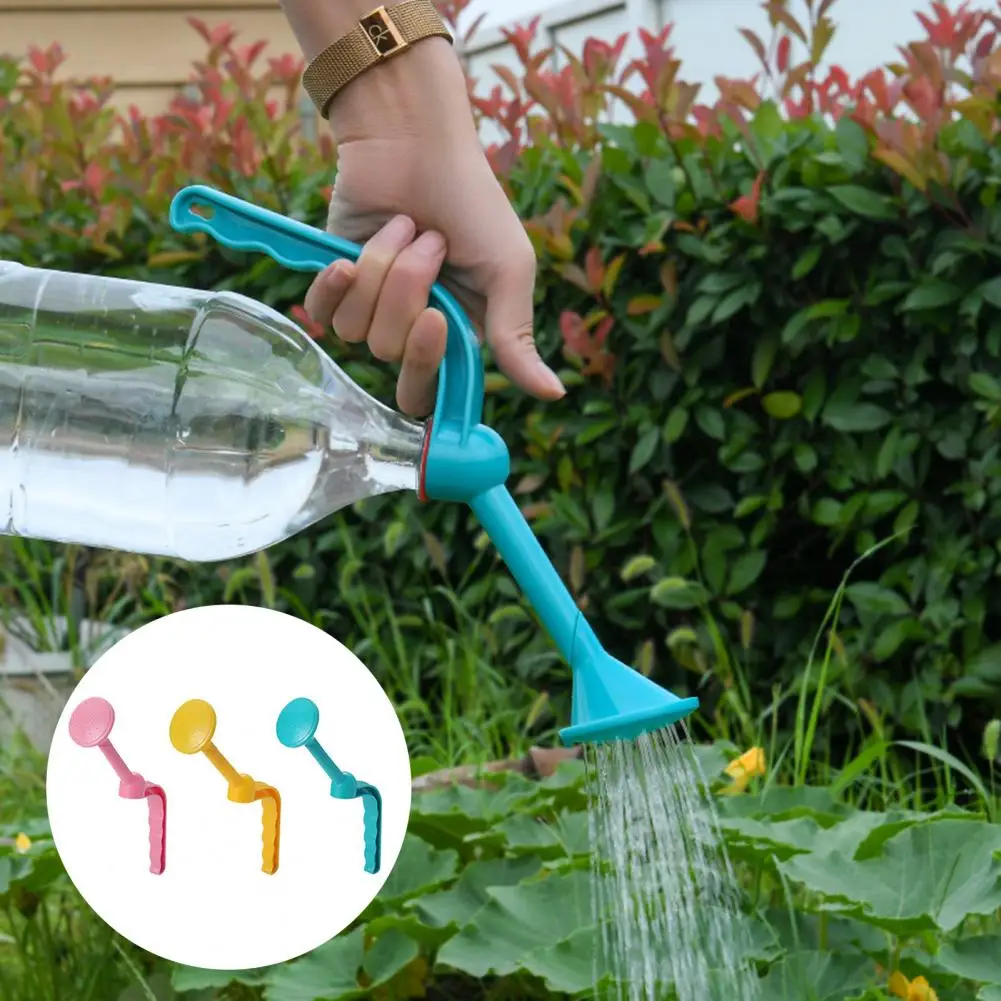 

Bottle Cap Sprinkler Dual Head Non-slip Ergonomic Handle Replacement Plastic Bonsai Plants Watering Can Spout for Backyard
