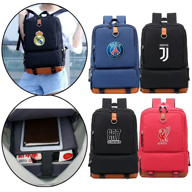 

Real Madrid C romesi AC Milan Chelsea student bag Juve Liverpool Backpack Travel football fan supplies