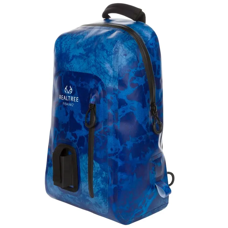 Realtree 15 Ltr Wav3 Sling Dry Bag, Unisex, Blue, Lightweight