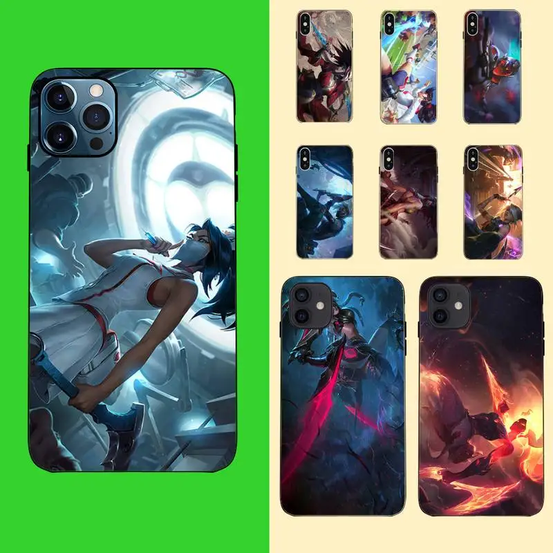 

League Of Legends Akali Phone Case Fundas Shell Cover For Iphone 6 6s 7 8 Plus Xr X Xs 11 12 13 Mini Pro Max