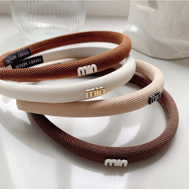 

Fashion Solid Color Hair Bands Women Girls Vintage Hair Hoop Elegant Stylish Headband Makeup Headwear Gift Hair Accessories