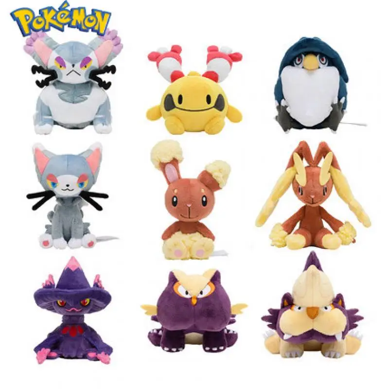 

Pokemon Plush Toys Stunky Honchkrow Purugly Lopunny Skuntank Kawaii Anime Figure Original Soft Stuffed Toys Animal Puppet Gifts