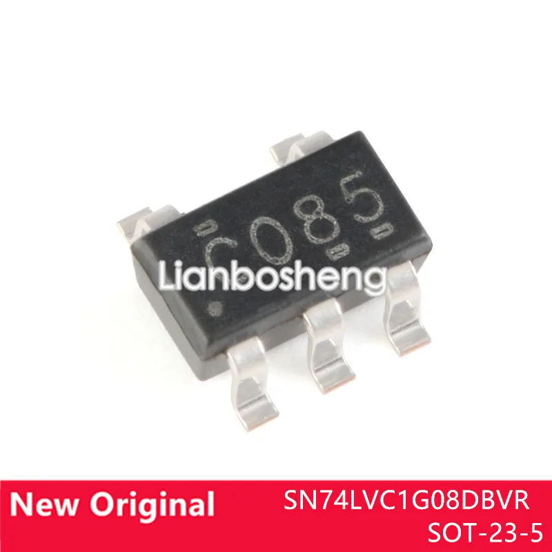 

10 шт. новый оригинальный SN74LVC1G08DBVR SOT-23-5 одиночный 2-входной положительный и логический чип затвора
