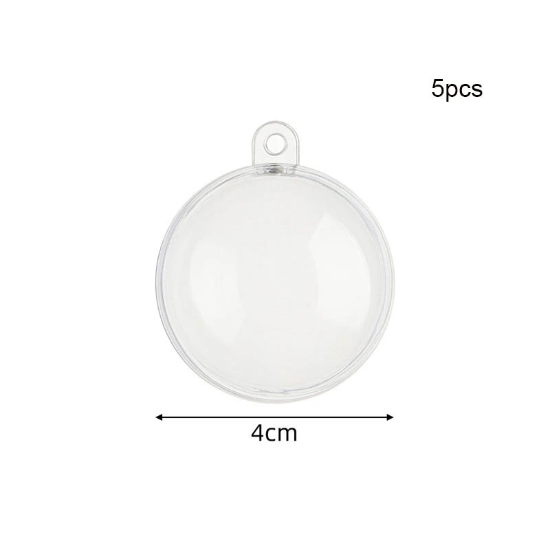 

Прозрачные открытые пластиковые шары для украшений 4/5/6/7/8 см, 5 шт