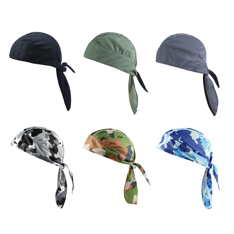 

Fietsen Schedel Cap Hoofd Sjaal Beanie Lichtgewicht Verstelbare Katoen Biker Hoed Hoofdband Zomer Mannen Running Riding Bandana