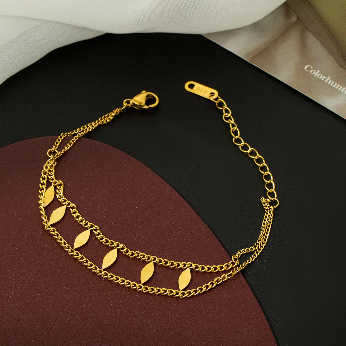 

Retro Bohemian Beads Tassel Bracelets for Women Boho Jewelry Layered Geometric Sequins Leaves Hand Chain Charm Bracelet Gift
