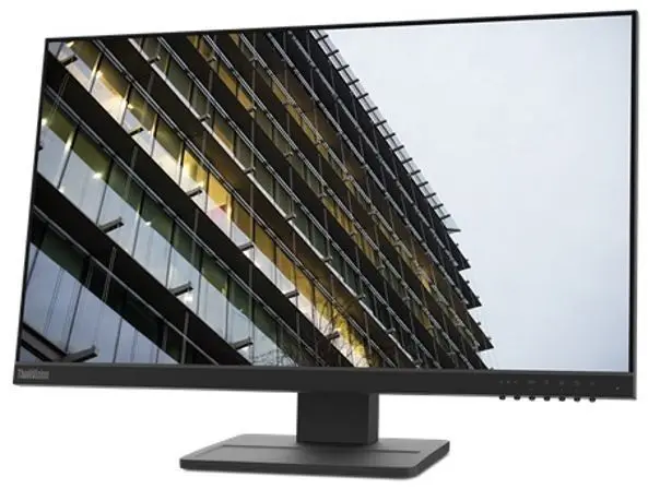 23,8 дюймовый монитор Lenovo ThinkVision e24-28 черного цвета с подставкой (1920x1080 6 мс 178 °/178 ° 250 кд/м 1000:1 VGA + DP HDMI мм) (62b6mat3eu).