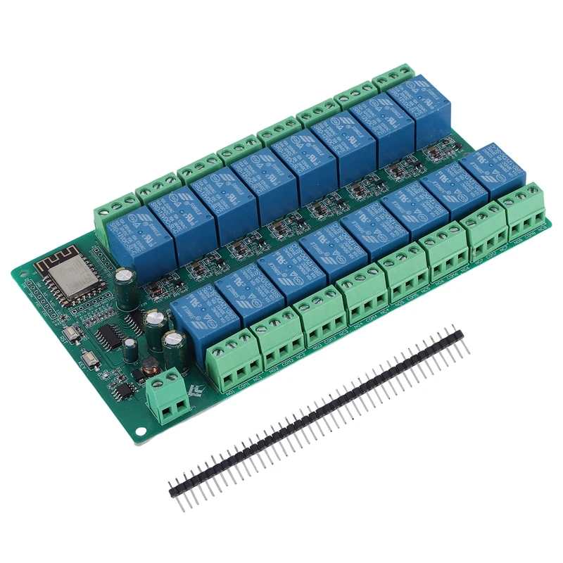 ESP8266 WIFI 16 Channel Relay Module ESP-12F Development Board Power Way Supply Mode 12V