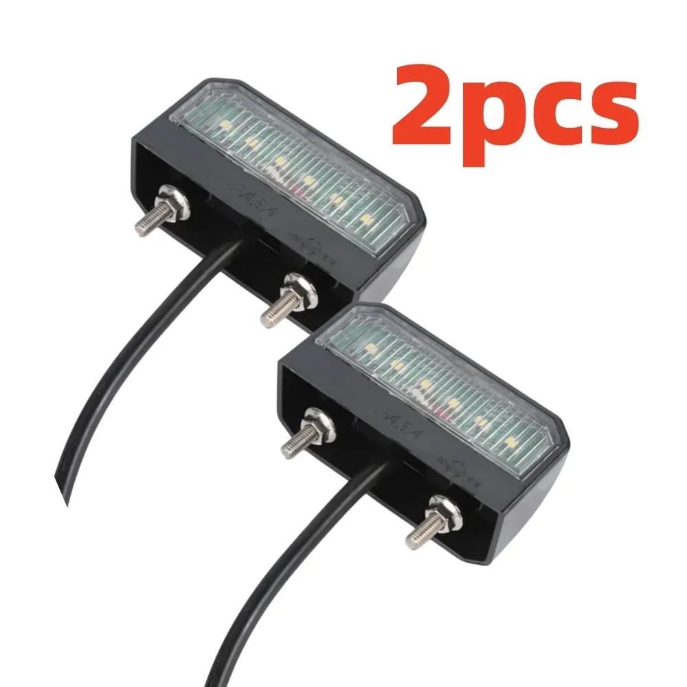

1 шт./2 шт. 6 светодиодов 12 В 24 В освещение номерного знака автомобиля прицеп задний фонарь водостойкий лодка грузовик грузовик караваны фургон внедорожник