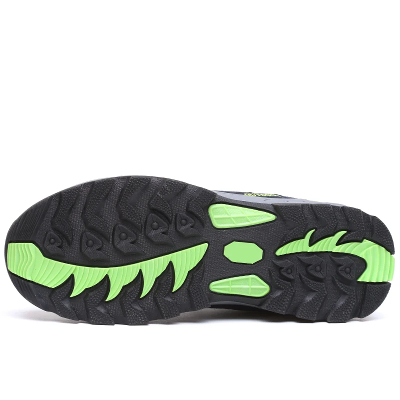 HIKEUP Men's Hiking Shoes Durable Walking Sports Women Outdoor Trekking Sneakers Men Fishing Camping Jogging Footwear