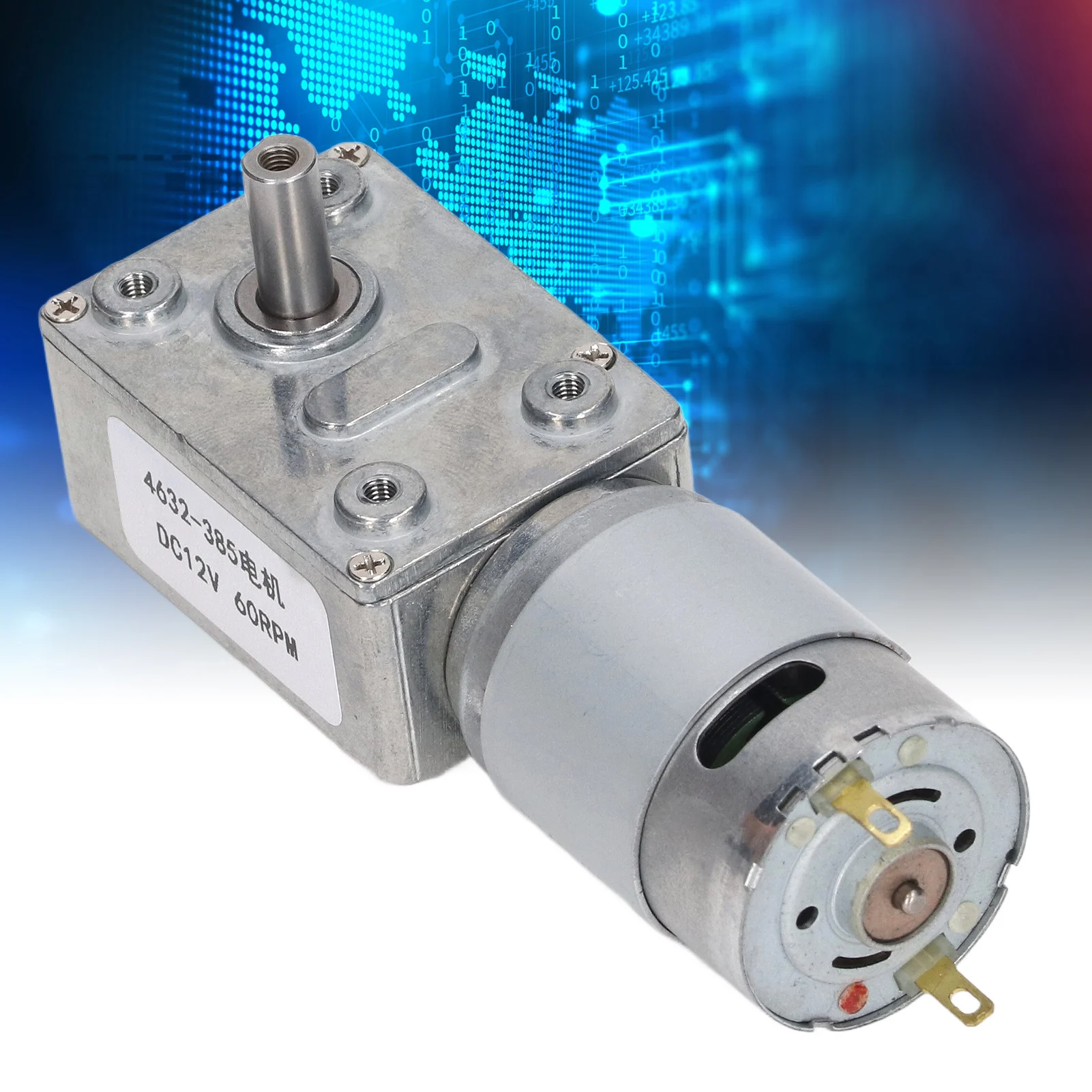 Мотор-редуктор Турбинный червячный самоблокирующийся DC 12V CW CCW для оконной