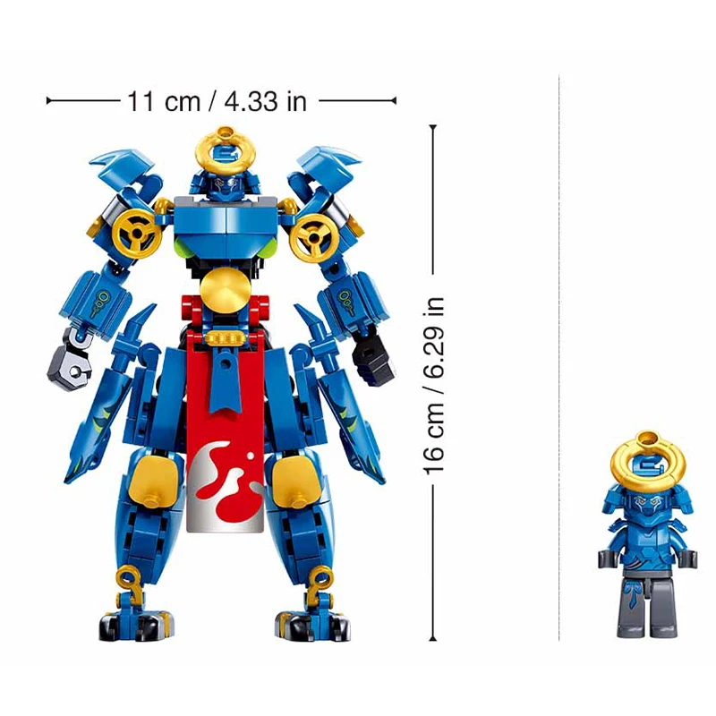 Горячий Sluban Phantom Ninja Warrior Mech Robot, строительные блоки, мини-фигурка, детские игрушки на день рождения, праздничные подарки (art.: 3920ca2fc385e) - 3920ca2fc385e