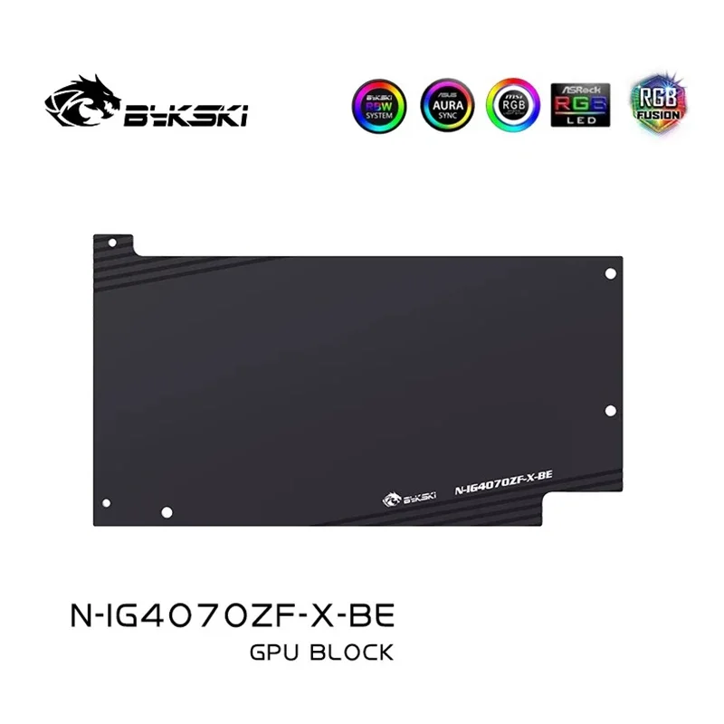 Водяной блок Bykski для красочной графической карты GeForce RTX 4070 Battle/медный радиатор