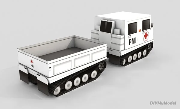 Медицинский Танк DIYMyModeI Hagglunds bv206 набор бумажных моделей ручной работы игрушка
