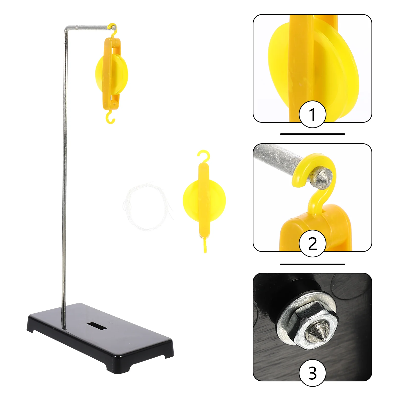

1 Set Pulley Block Fine Useful Pulley Block Set Physics Experiment Pulley Simple Pulley Holder