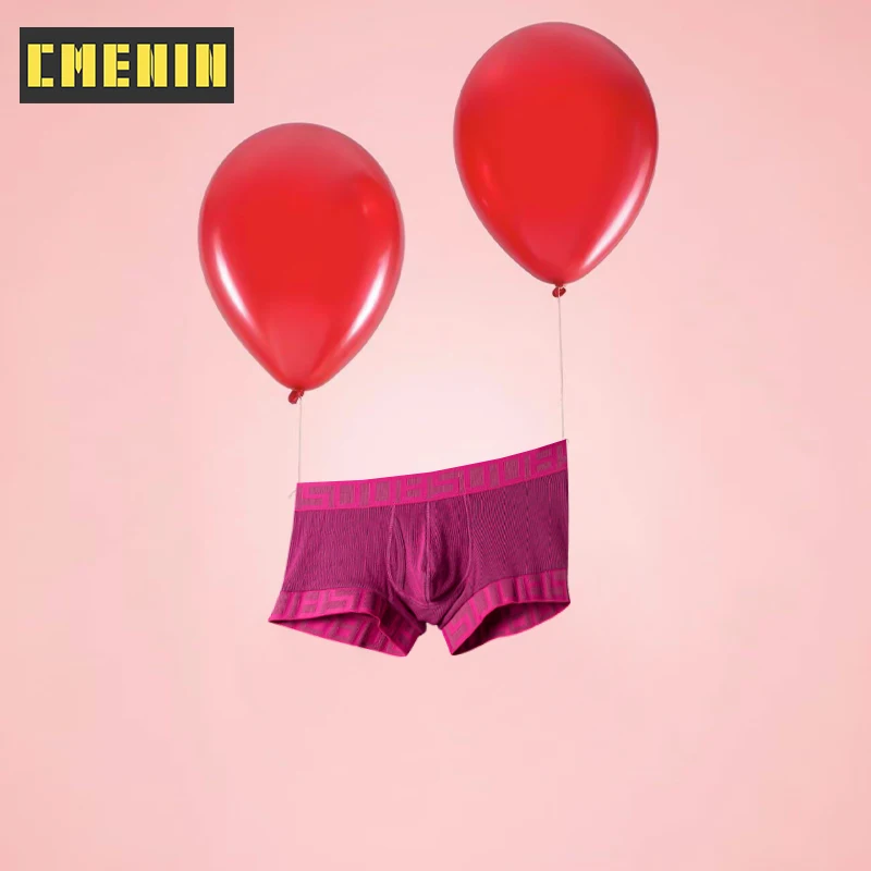 

Трусы-боксеры Bxoers мужские хлопковые, шорты, плавки для подтяжки бедер, пикантное нижнее белье для гомосексуалистов, BS3124