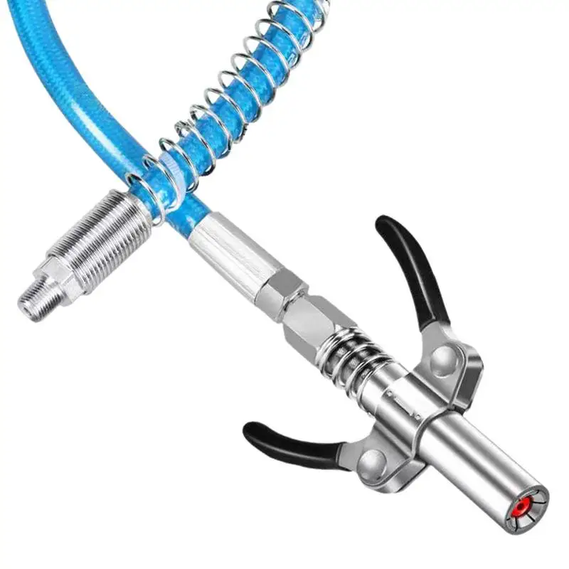 

Heavy-Duty Grease Coupler Double Handle Grease Coupler Tips Stainless Steel Grease Coupler Quick Lock-on And Release For Grease