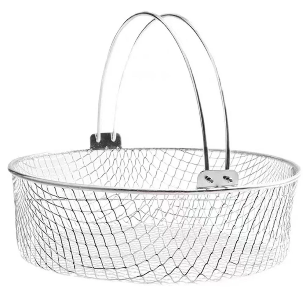 Baking Handle Fries Chips Round Mini Deep Air Mesh Accessory