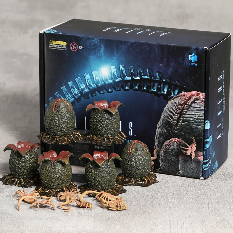 

Hiya Toys Aliens Ovomorph and Facehugger Eggs 1:18 Scale Action Figure Set