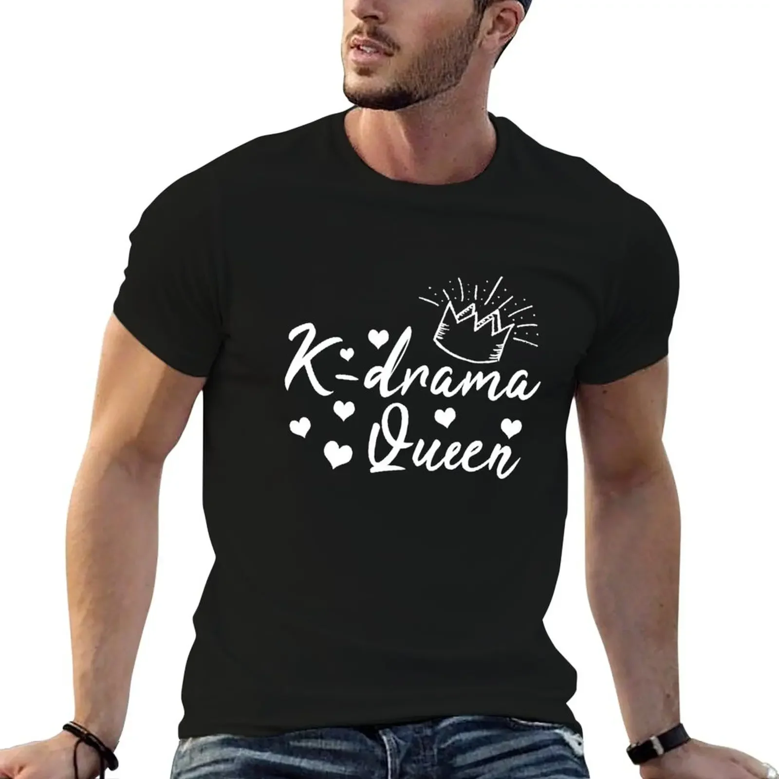 K-Drama Queen - Fan Gift Футболка с графическим рисунком таможенный дизайн свои